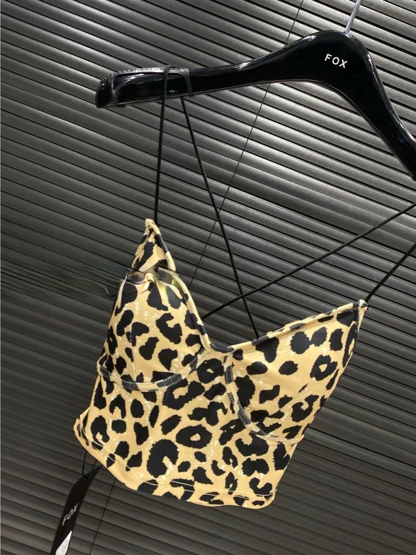 New 2024 summer pure desire style retro sexy hottie leopard print suspender vest