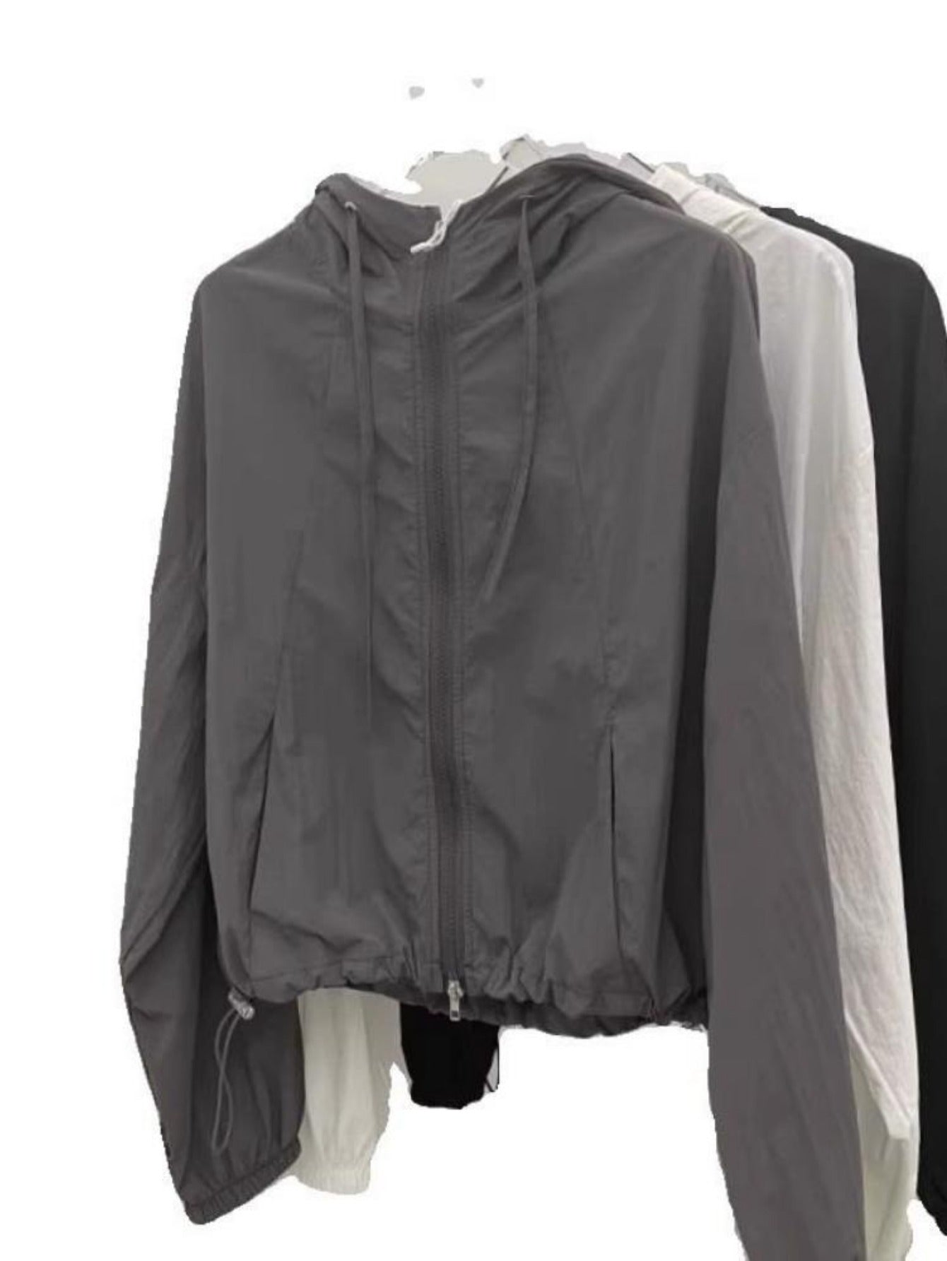 Jacket sunscreen jacket women's 2024 summer new niche Korean casual loose breathable sunscreen