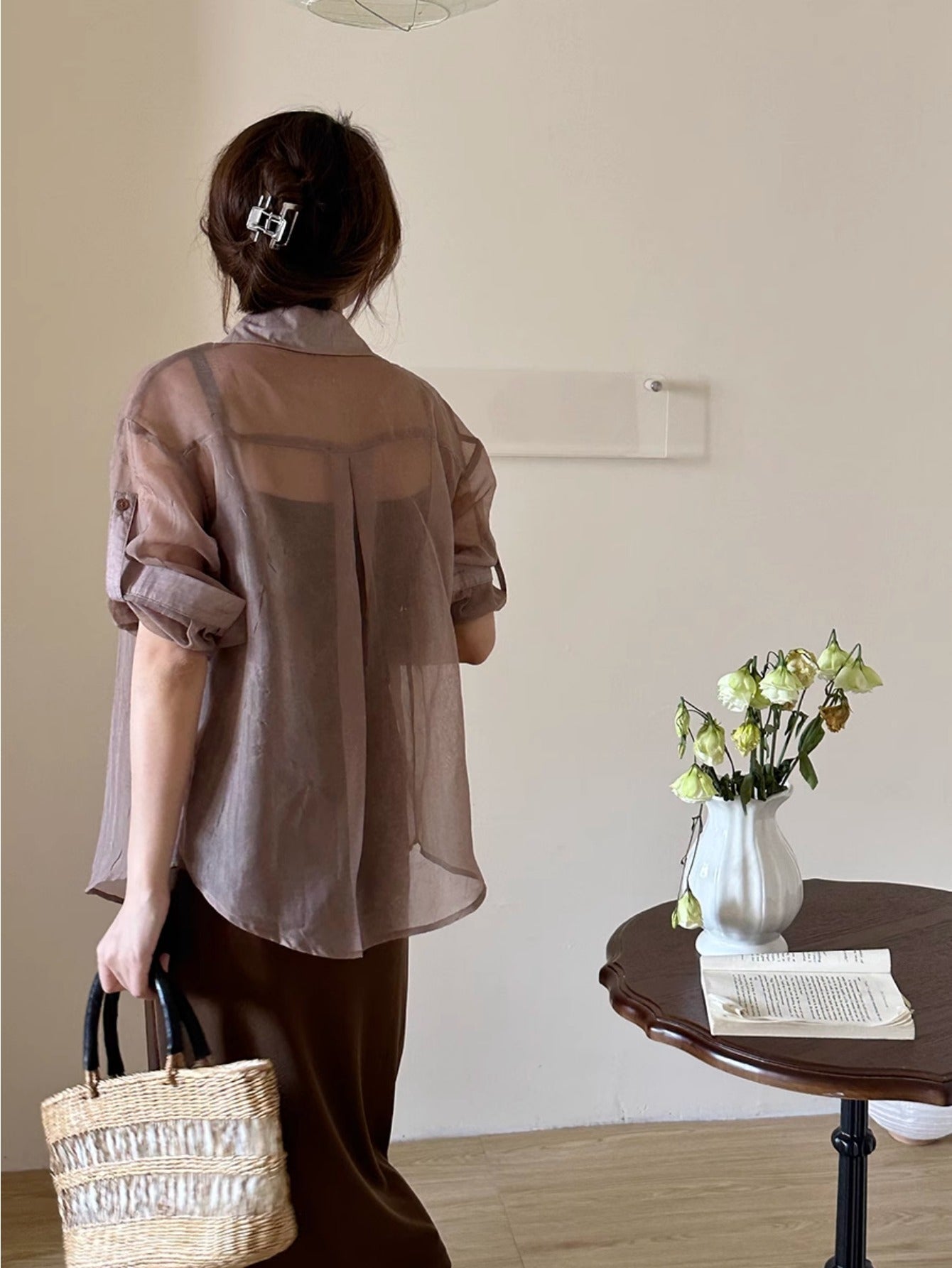Early autumn new suit fashionable age reduction thin meat cover two-piece set high sense super good-looking long-sleeved dress