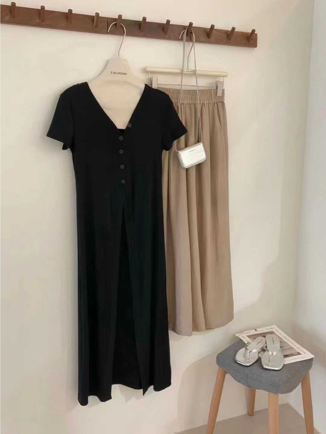 V-neck temperament slim dress
