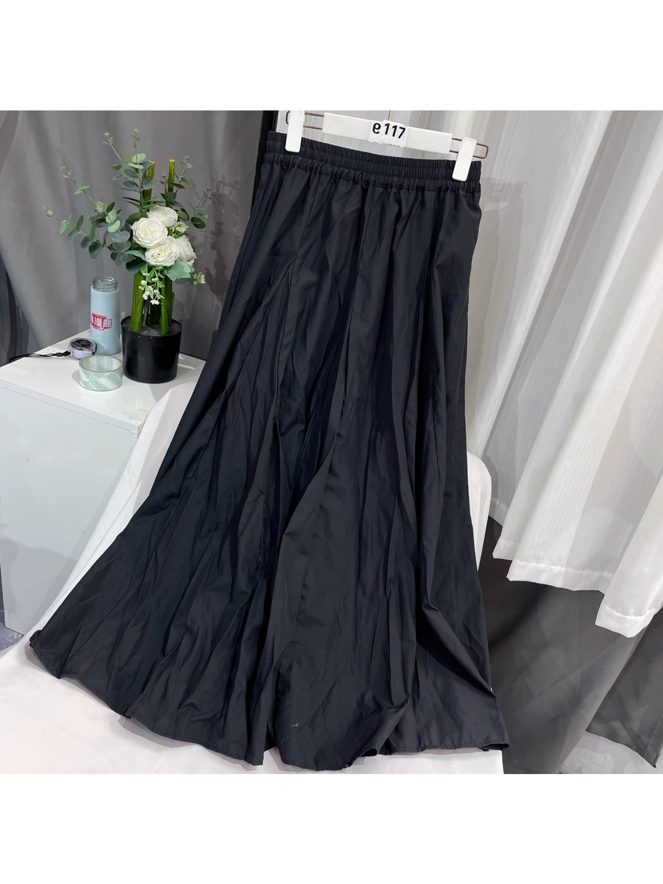 Women's spring and summer new full elastic loose skirt