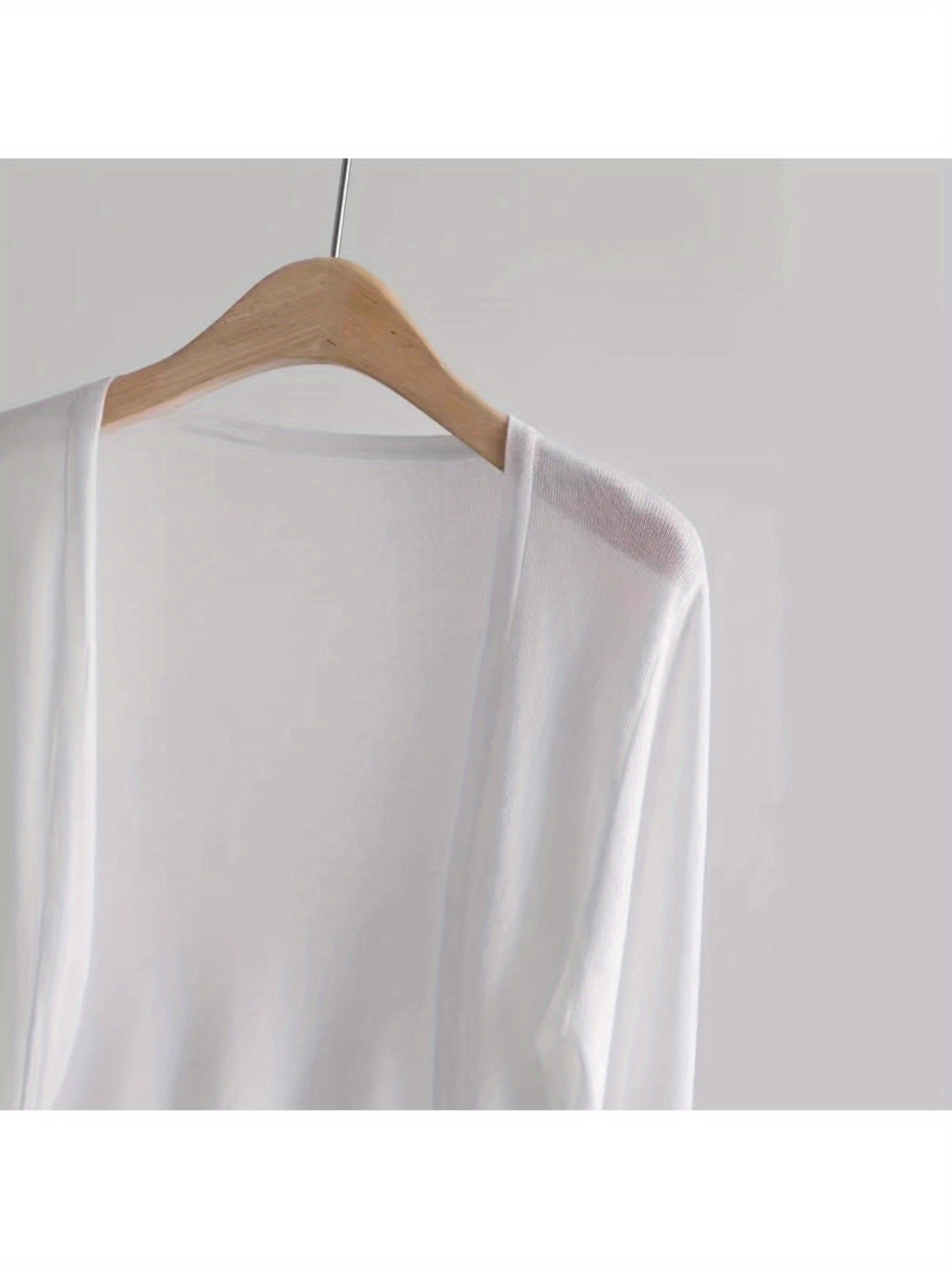 Tencel cardigan buckle-free shawl thin knitted sunscreen shirt with women's V-neck air-conditioning shirt