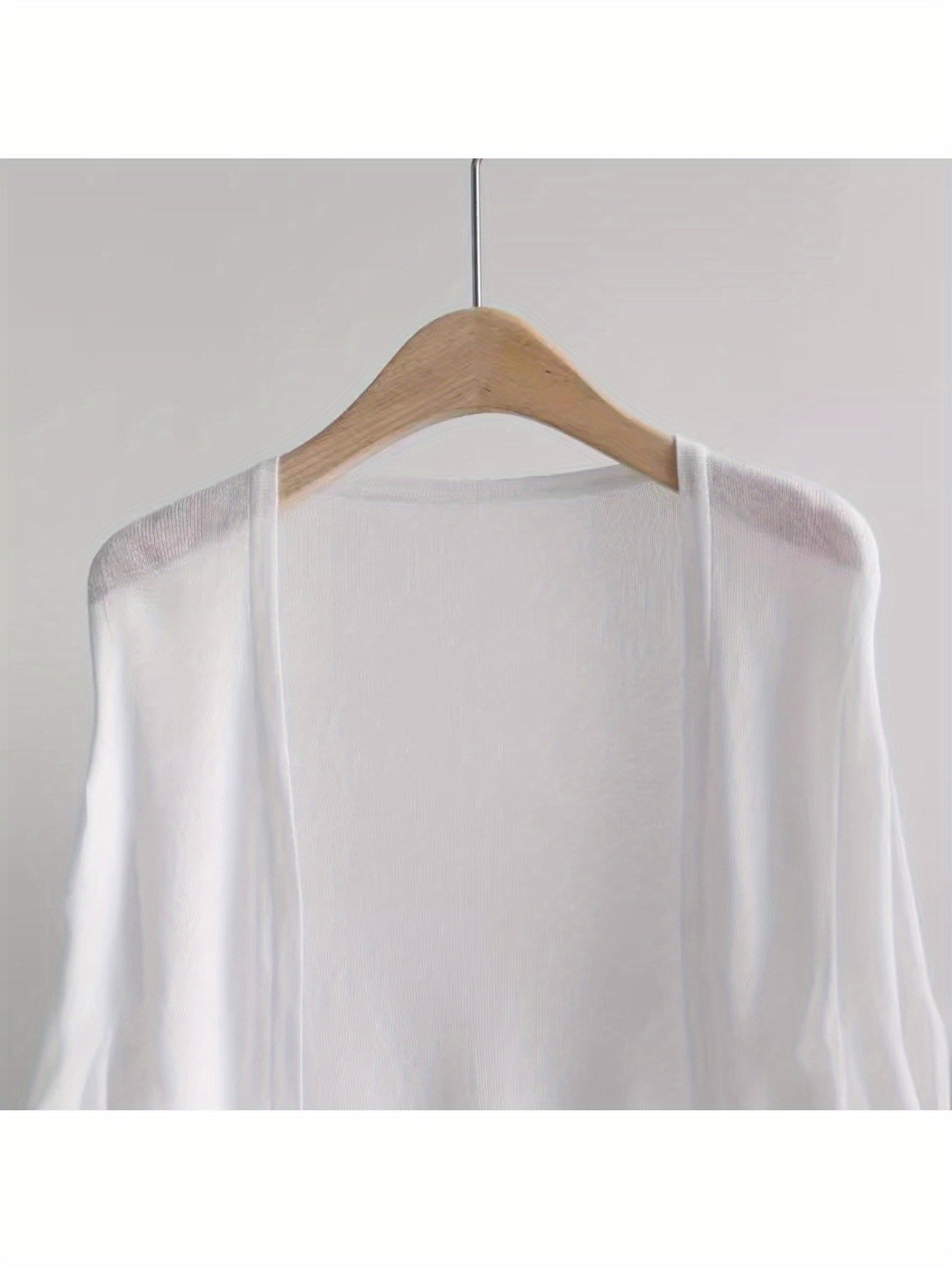 Tencel cardigan buckle-free shawl thin knitted sunscreen shirt with women's V-neck air-conditioning shirt