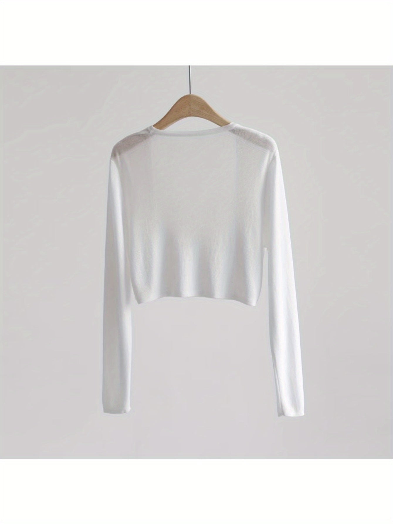 Tencel cardigan buckle-free shawl thin knitted sunscreen shirt with women's V-neck air-conditioning shirt