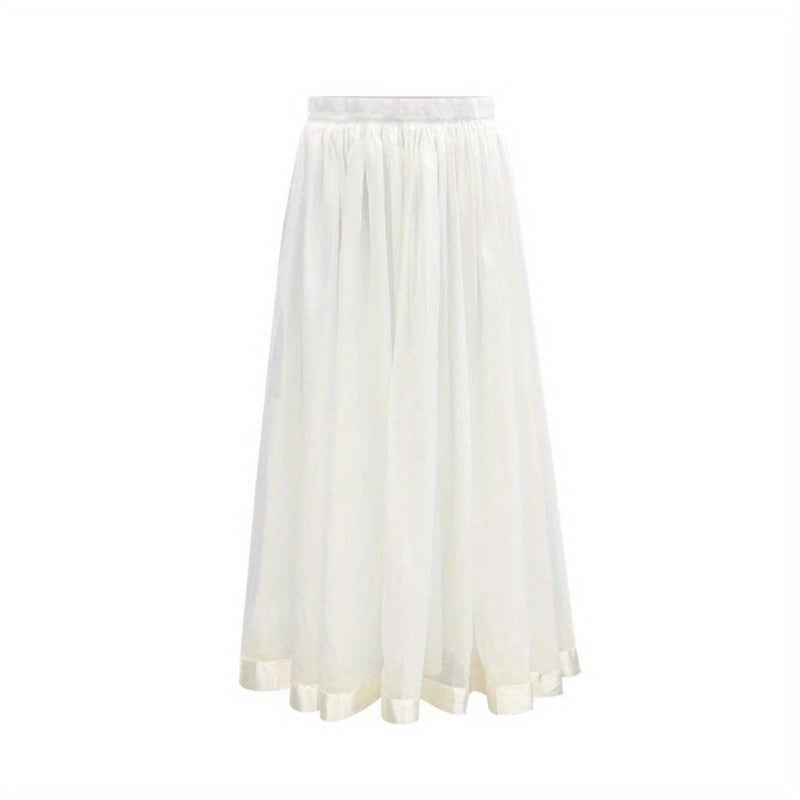 Spring, summer 2024 early spring new French celebrity temperament big pendulum a word skirt women