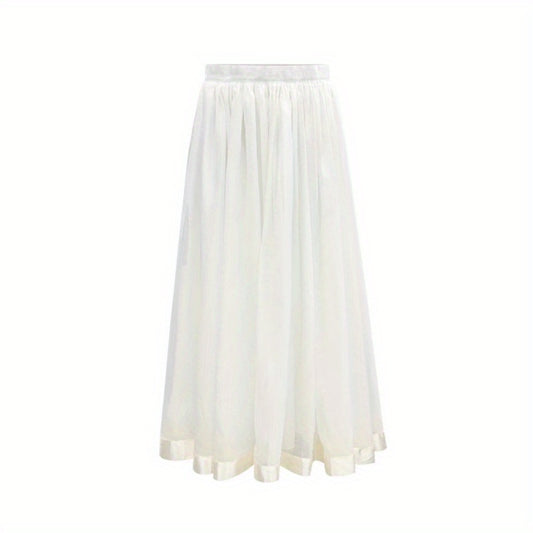 Spring, summer 2024 early spring new French celebrity temperament big pendulum a word skirt women