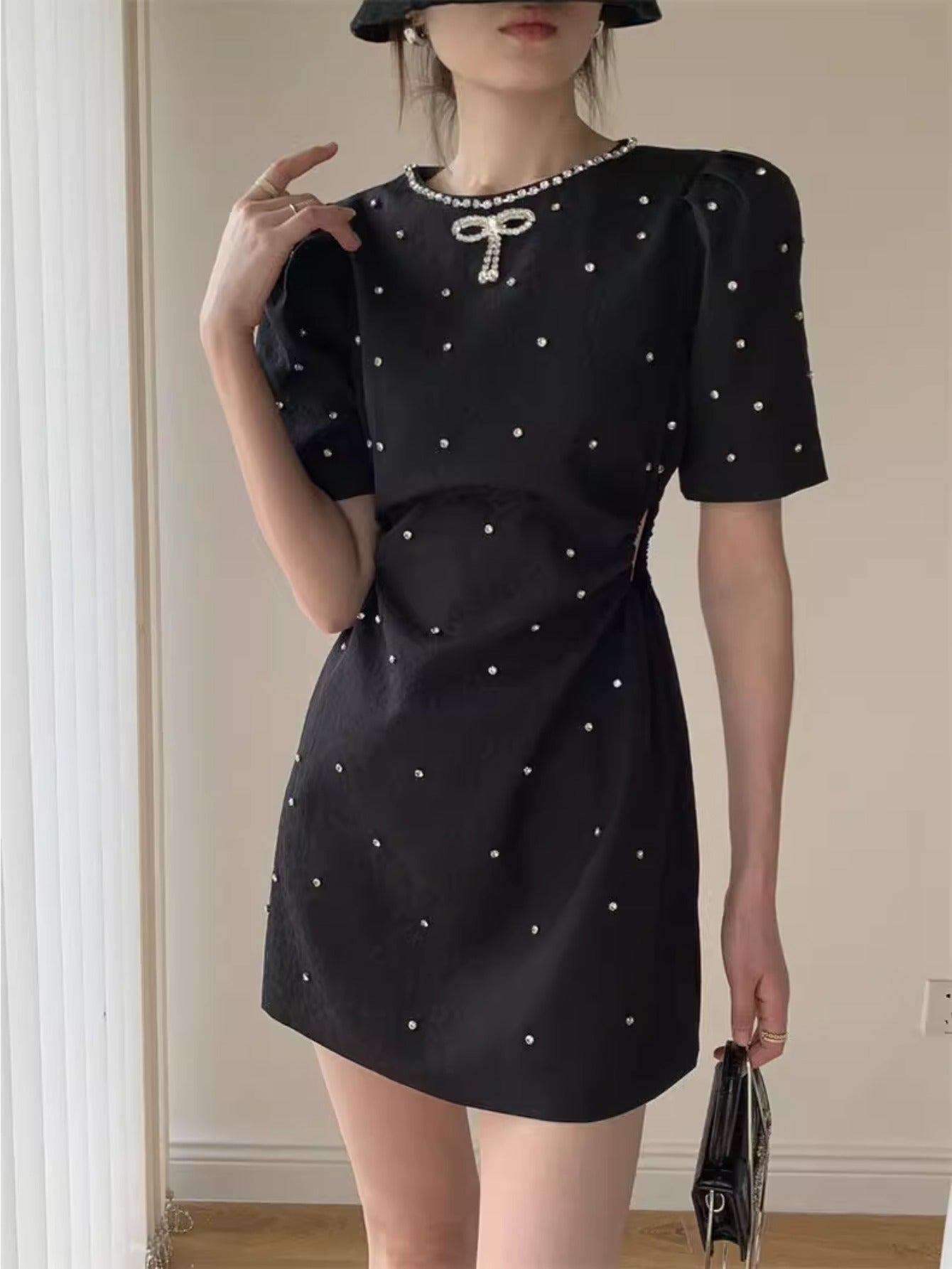 Summer French Xiaoxiangfeng Heavy Industry Premium Dress Femininity Design Niche Waist Small Skirt