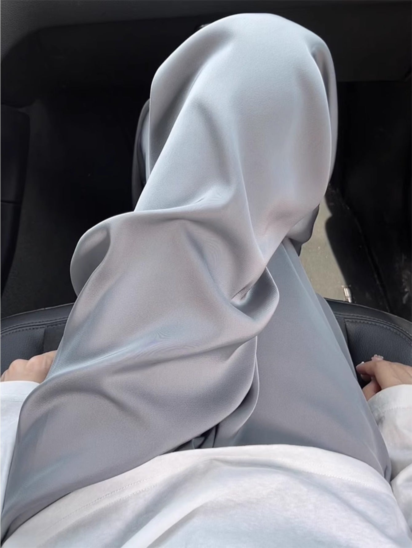 Premium gray acetic acid satin wide-leg pants women's summer thin drape ice silk cool shaking pants floor-mopping trousers